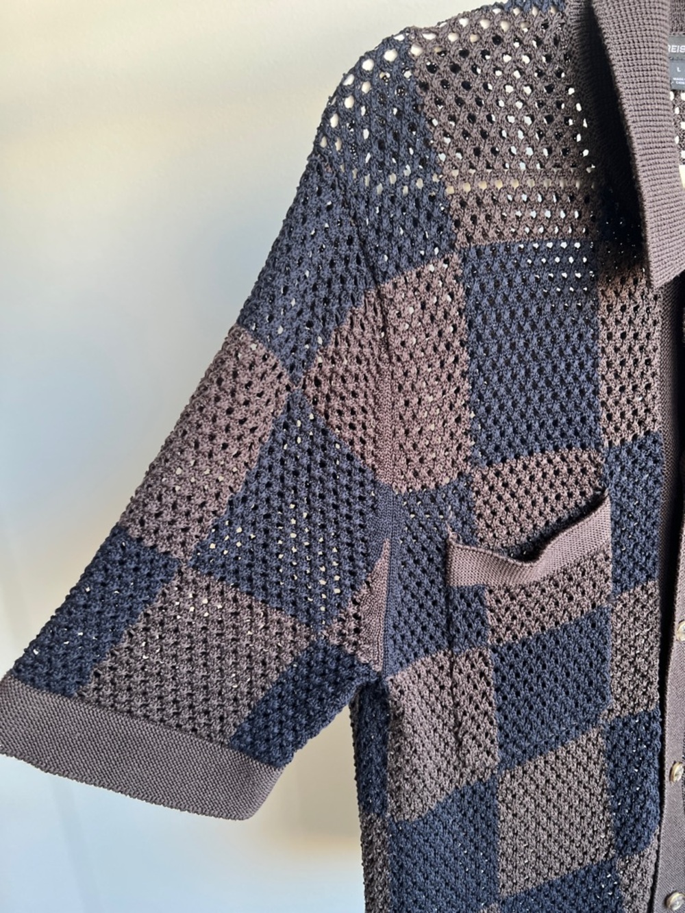 Reiss Crochet Button Polo - Picture 7 of 11
